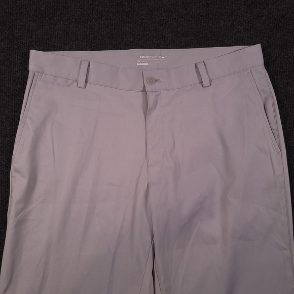 Nike Golf‎ Dri Fit Pants Mens 34x34 Light Gray Performance Stretch - Picture 3 of 13
